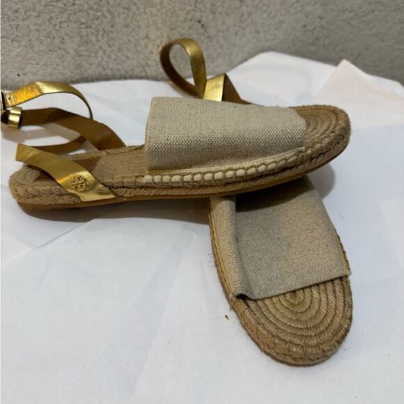 Tory Burch Stretch-Canvas Espadrille Sandal - Picture 3 of 11